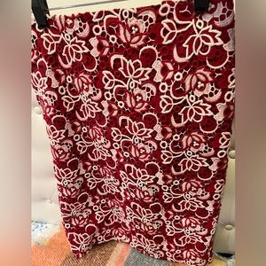 talbots skirts embroidered